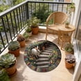 thumbnail image 4 of 3D Visual Easter Rug 40*40, Custom Easter Bunny Round Rug Personalized 3D Effect Easter Day Carpet Non Washable Bunny Area Rug for Living Room Bedroom Birthday Indoor Home Decor Spring Day, 4 of 6