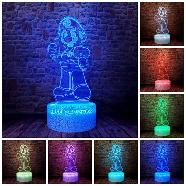 Lampe Mario 3D LED  Livraison Gratuite