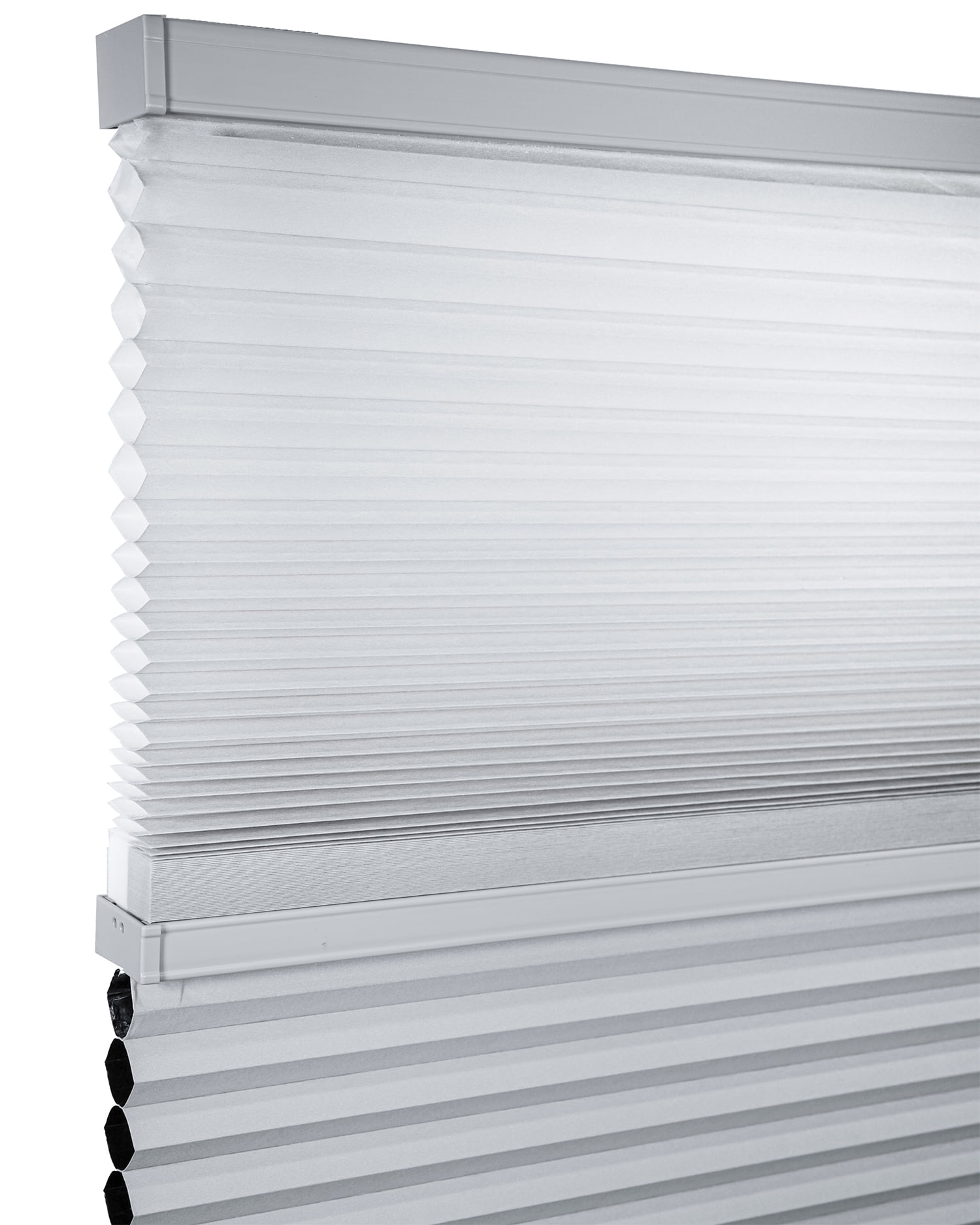 Chicology Day and Night Cordless Cellular Shades, Gray Sheen - 70" X 72"