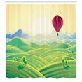 thumbnail image 3 of Ambesonne Landscape Shower Curtain, Peaceful Summer Field, 69"Wx70"L, Multicolor, 3 of 3