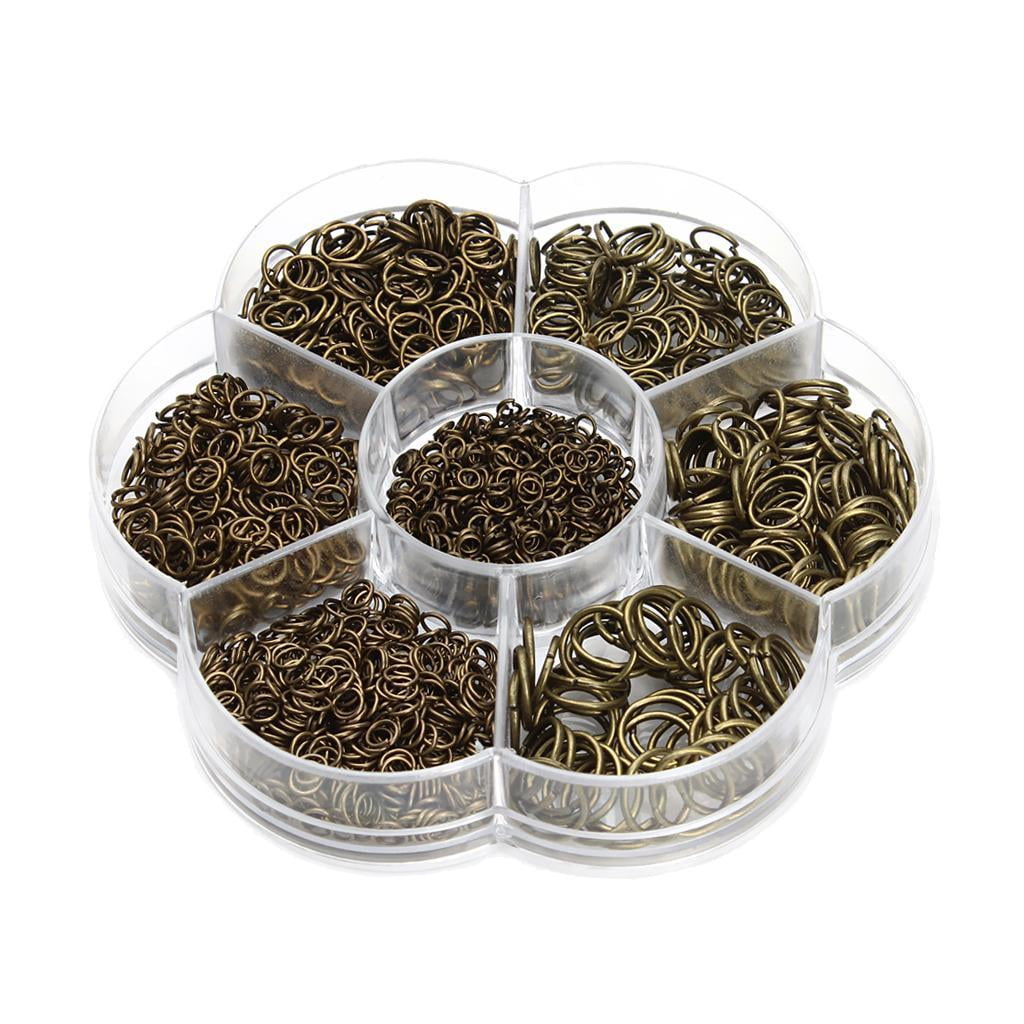 FVDPWYE 3 Box Connecting Rings, Jump Rings, Metal O Rings Jewelry Finding for Necklace