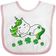 thumbnail image 3 of Inktastic St Patricks Day Irish Unicorn Girls Baby Bib, 3 of 4