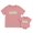 Pink, variant on Mommy and Me Matching Shirts Outfit Cute Letter T-Shirts/Rompers Short Sleeve Tops Mom and Mini Matching Outfits Summer Clothes