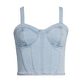 thumbnail image 2 of No Boundaries Denim Corset Top, Women's and Women's Plus, 2 of 5
