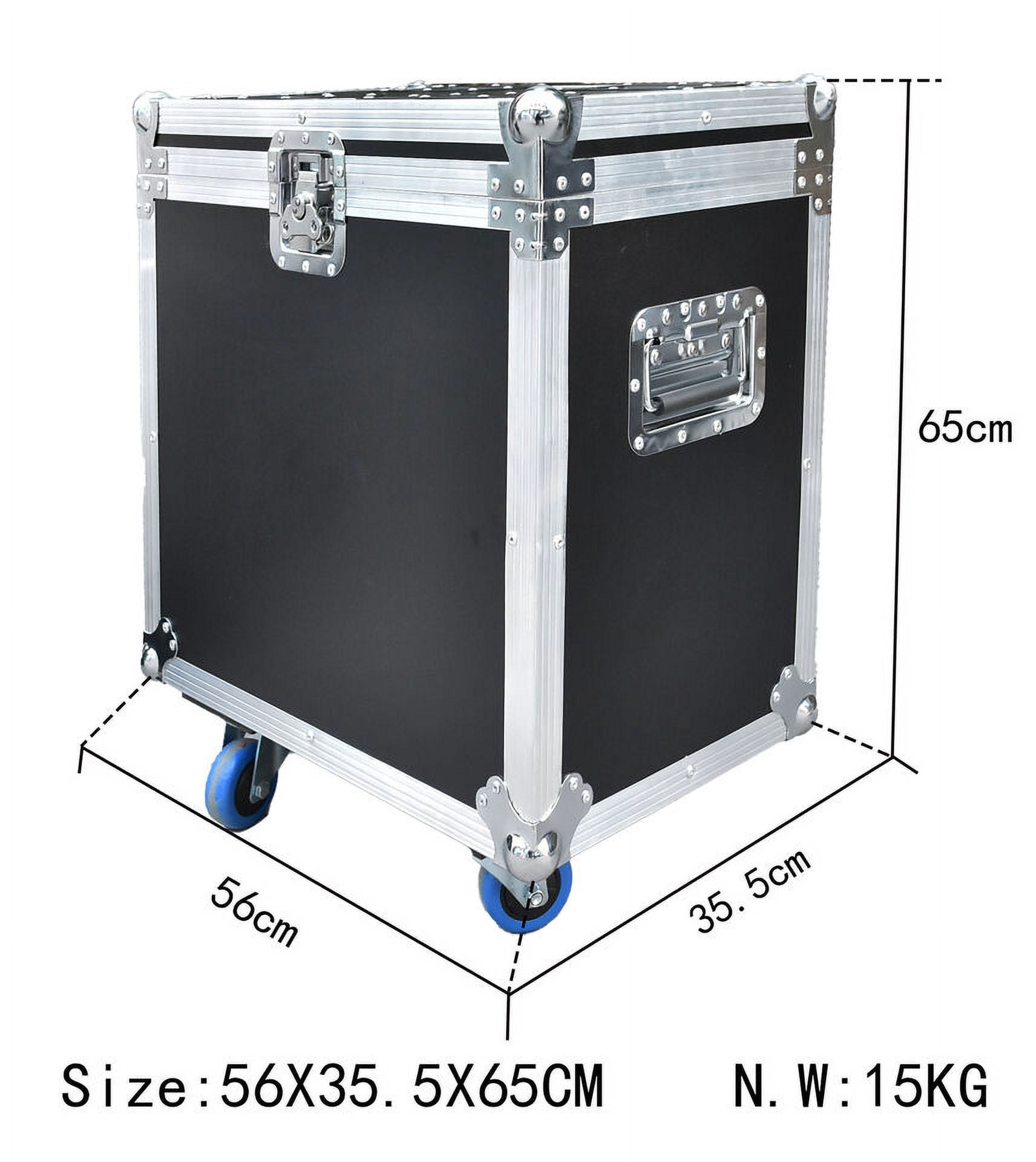 2-Count 9R Moving Head Stage Lighting with Flycase, DMX Sharpy Beam Disco Light