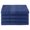 Blue, variant on Eco-Friendly 100% Cotton Ring-Spun 4-Piece Bath Towel Set Graphite