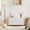 White, variant on Kelno 5 Drawer Dresser Fabric Chest of Drawers Storage Organizer Wood Top Surface for TV, Rustic Brown