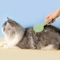 thumbnail image 6 of Meitianfacai Self-Cleaning Pet Comb - Hair Removal Brush with Stainless Steel Needle Massage Teeth, 7.09x3.15x1.97in Portable Grooming Tool for Dogs & Cats​（Green）, 6 of 7