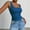 A1_Blue, variant on Womens Cotton Ribbed Square Neck Tank Tops Basic Sleeveless Summer Cami Shirts Slim Fit Sleeveless Camisole Stretchy Knit Solid Color Basic Cami Shirt Layering Workout Tank Tops White S