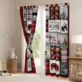 thumbnail image 3 of Homewish Wildlife Deer Moose Blackout Curtains Set of 2 (52x84 Each), Jungle Wolf Bear Window Curtains, Rustic Farmhouse Buffalo Curtains and Drapes, Blackout Curtains Bedroom Decor, 3 of 5