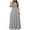 White, variant on Drses Summer Dresses for Women 2024 Women's Printed Short Sleeved V-neck Waistband Women's Long Dress Short Sleeved V-neck And Ankle Dress Women's Casual Dresses