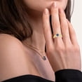 thumbnail image 4 of Dazzlingdaimonds Jewels 2.00 Ct Heart Cut Tanzanite and White Diamond Engagement Wedding Irish Claddagh Promise Band Ring 14K Yellow Gold Plated 925 Sterling Silver For Women's -4.5, 4 of 4