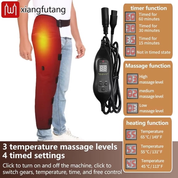 Infrared heating massager for legs