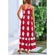 thumbnail image 2 of Vestido PRETTYGARDEN Maxi de un Hombro Vino Rojo Floral Talle M, 2 of 8