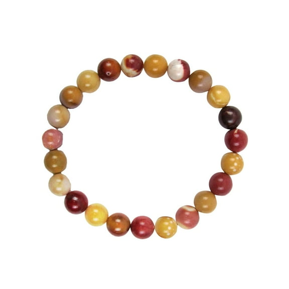 4mm Natural Mookaite Jasper Gemstone Bead Bracelet Energy Cleansing Reiki Stone Jewelry