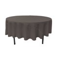 thumbnail image 2 of LA Linen TCpop90R-CharcoalP34 Nappe en Popeline de Polyester, Charbon - Ronde de 90 Po, 2 of 2