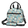 thumbnail image 1 of Disketp Colorful Dog Lonchera Térmica para Mujer y Hombre, Bolsa de Almuerzo Reutilizable e Impermeable para Trabajo, Viajes y Picnic, 1 of 7