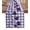 Deep Purple, variant on Purple Flower Table Runner 48 Inches, Tulip Floral Country Plaid Checkered Bed Runner Dresser Scarves Tabletop for Indoor Outdoor Parties/Ceremony/Banquet, 13" x 48"