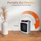thumbnail image 5 of Household Fan Heater, 800w Plug-in Heater 2 Modes Ptc Ceramic Heater Protector With Remote Control Electric Heater Energy Saving, 5 of 5