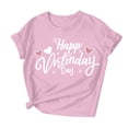 thumbnail image 4 of PNTUTB Women's Valentine's Day Fashion Print Casual Crew Neck Short Sleeve Loose Comfortable T Shirts, 4 of 6