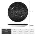 thumbnail image 2 of Balery Black And White Dotted Print Bone China Decorative Plate Ceramic Dinner Plates Art Crafts with Display Stand-10in, 2 of 6