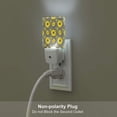 thumbnail image 5 of Salouo Sunflowers On Black And White Stripes for Night Lights Plug into Wall 1 Pack, 0.5W Plug in Night Light with Dusk-to-Dawn Light Sensor LED Nightlight for Bathroom, Adult, Hallway-UK, 5 of 7