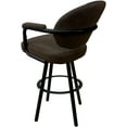 thumbnail image 2 of Swivel Counter Metal Bar Stool 26" - M-70 WB - Northwest Whiskey Brown - Black, 2 of 3