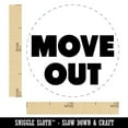 thumbnail image 2 of Move Out Bold Text Home House Rubber Stamp for Scrapbooking Crafting Stamping - Mini 1/2 Inch, 2 of 7