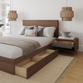 thumbnail image 4 of Nexera Milo 3-Piece Reversible Storage Bedroom Set, Brown, Double, 4 of 6