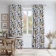 thumbnail image 3 of Topfinel Fancy Hummingbird Patterned Curtain,White Curtains for Living Room, Thermal Insulated Blackout Curtains for Bedroom, Floral Vintage Lemon Curtains 84 inch Length 2 Panels Set, 3 of 11