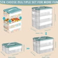 thumbnail image 4 of Organizador de almacenamiento Harazaqa para Lego Kids con 3 capas, 4 of 7