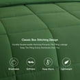 thumbnail image 6 of BedTreat Down Alternative Comforter with Corner Tabs - All Season Quilted Full Size 240 GSM Green Comforter, Machine Washable Microfiber Bedding, 6 of 7