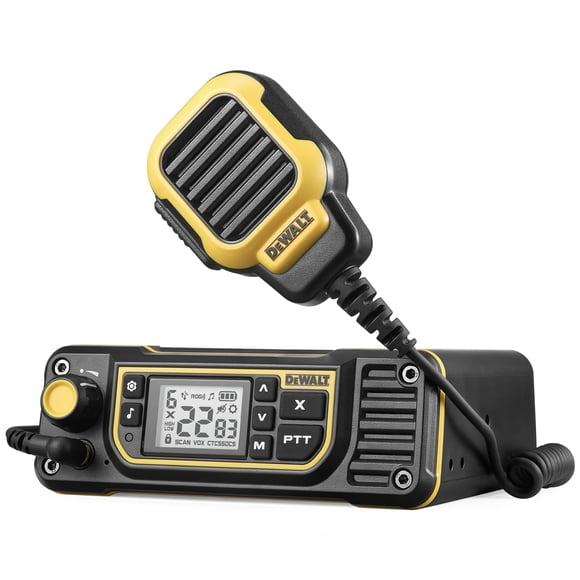 DeWalt DXFRSBD900 Two-Way Radio Base Station - 2W Long Range Walkie Talkie Hub, Rechargeable, License-Free