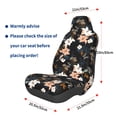 thumbnail image 3 of Fuzoiu Lilies Flowers Print Elastic Car Seat Covers, Seat Cover Protector,Universal Fit Interior Covers for Most Cars,Washable Seat Cover Non Slip for SUV,Sedan,Van, 3 of 5