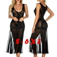 thumbnail image 1 of Nexjvus Chemises de Nuit pour Femmes Robe de Glace Pyjamas Dos Nu Taille TTG, 1 of 9
