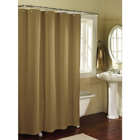 Mainstays Fabric Shower Curtain Liner, Brownstone