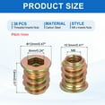 thumbnail image 2 of 38Pcs Threaded Inserts Nuts, M6x13mm Hex Socket Drive Nut Inserts for Wood, 2 of 6