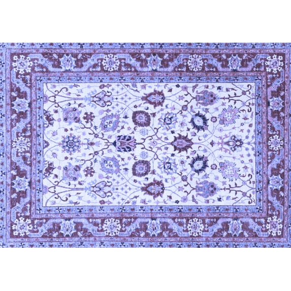 Ahgly Company Indoor Rectangle Oriental Blue Traditional Area Rugs, 3' x 5'