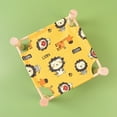 thumbnail image 3 of SPRING PARK 1 Set Small Animal Floral Print Breathable Bed Pet Hammock Dwarf Hamster Gerbil Mouse House Nest, 3 of 7