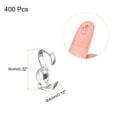 thumbnail image 2 of Unique Bargains 400Pcs Open Bead Tips Knot Covers, Metal Clamshell Crimp Fold-Over Calotte Ends Caps (4mm/0.16 Inch Cup, Silver White), 2 of 6