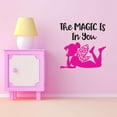 thumbnail image 3 of Girls The Magic is in You Cute Quotes & Sayings Wall Decal Decoration Winged Pink Fairy Cartoon Vinyl Wall Decal Lasts Years and Easily Removable - Size: 40 In(W) x 40 In(H), 3 of 5