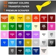 thumbnail image 2 of HTVRONT 12" x 12" Permanent Adhesive Craft Vinyl Sheet, 55 Count 10 Transfer Tape S, 2 of 10