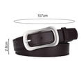 thumbnail image 3 of YAOBAMM Ceinture Femme Rétro Design Multi-Trous Ceinture Décorative en Jeans Ceinture Réglable en Faux Cuir, 3 of 6
