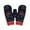 Black, variant on Knit Mittens With Heart Design Touchscreen Finger Tips Warm Winter For And Girls, Red