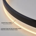thumbnail image 4 of Hanging Modern Ceiling Light Fixture, 3 Rings Dimmable Modern Ceiling Light Fixture Bright LED Lamp Prevent Stroboscopic Erosion Resistant  for Bedroom, 4 of 7