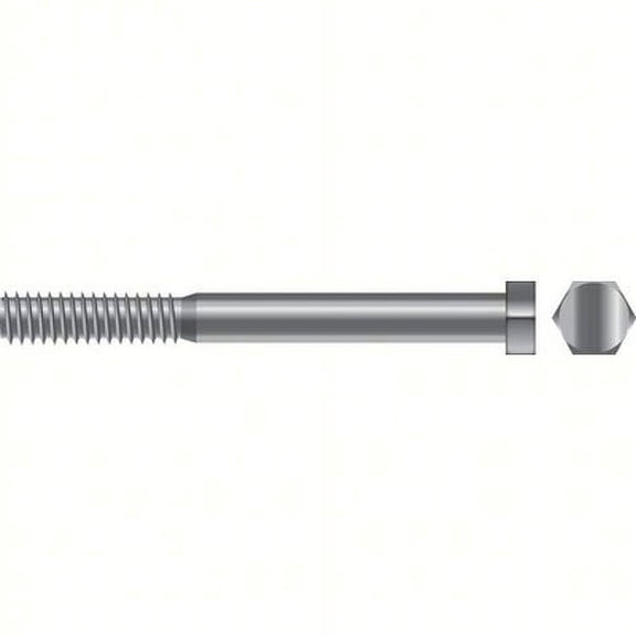 SeaChoice 00037; 5/16-18X3 1/2 Hex Cap Screw Stainless Steel 10/
