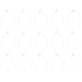 thumbnail image 1 of 1900 Uds. Cuerda para etiqueta de precio de ropa, cuerda colgante, cierre a presión, accesorios para prendas, 1 of 5
