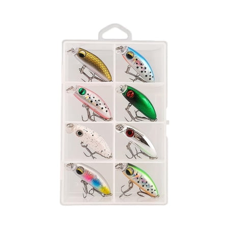 Yihuala Sinking Fishing Lures Saltwater Swimming Trouts Hard Baits 2.8g 4cm Artificial Fishing Baits Treble Hook Crankbait Lures