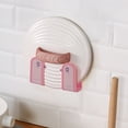 thumbnail image 4 of Wall Mounted Pot Lid Holder Plastic Kitchen Storage Rack for Pot Lids and Cutting Boards, 4 of 6