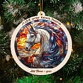 thumbnail image 3 of Black Horse Stained Glass Suncatcher Ornament – Ornament Gift for Family, Friends, Men & Women, Christmas 2025 Keepsake, 3 of 6